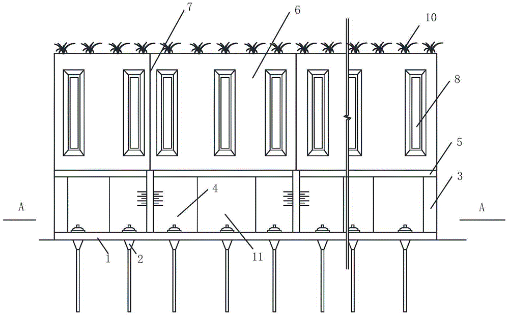 U-shaped plate combined assembled diversion pier structure