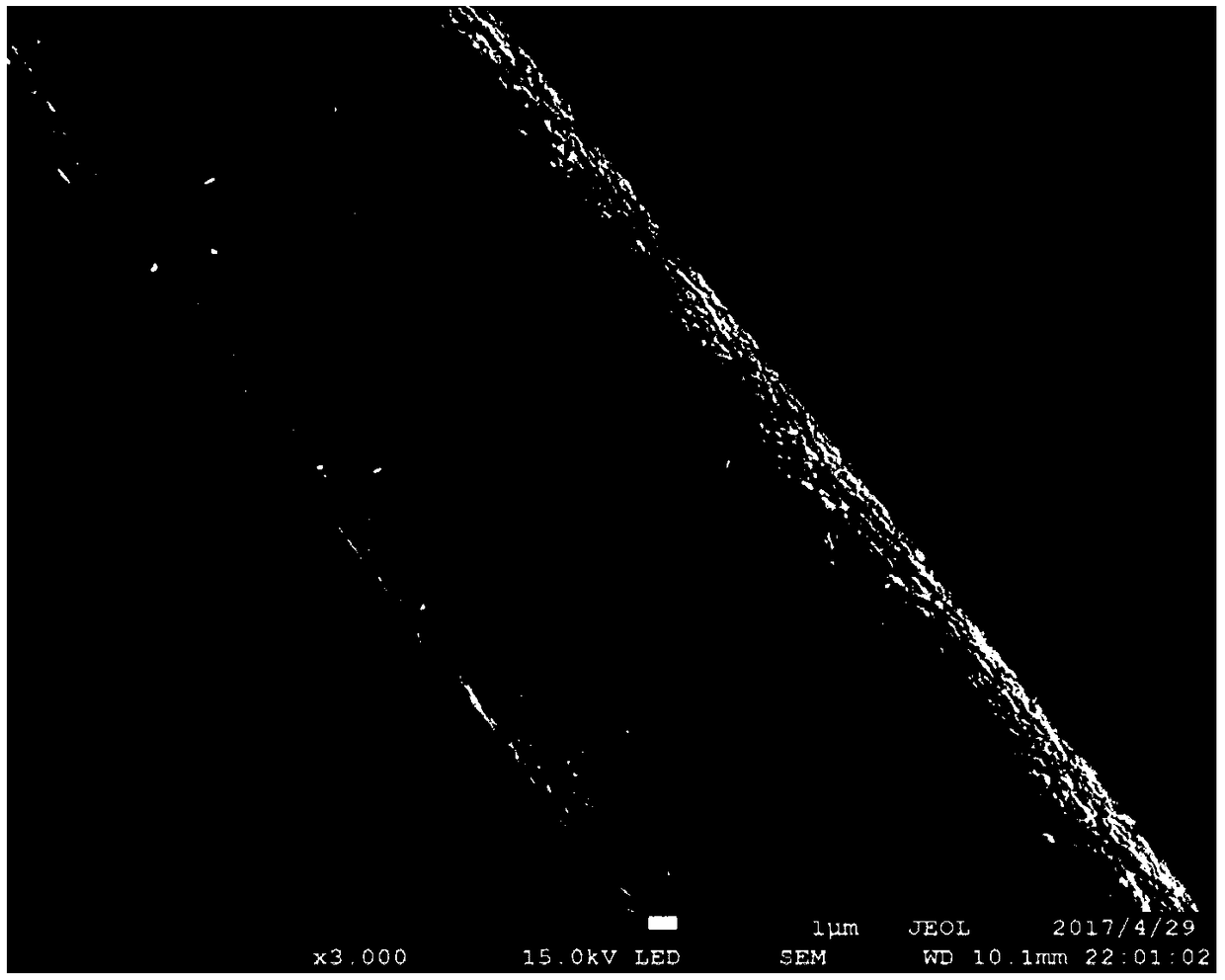 Efficient NO degradation glass fiber cloth in-situ loaded BiOCl photocatalytic material and method for preparing same