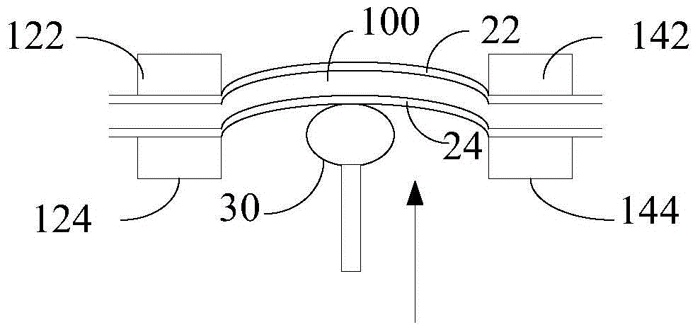 Flexible part detecting device and method