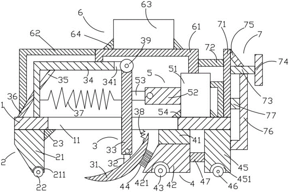 Ground trough digging device for agriculture