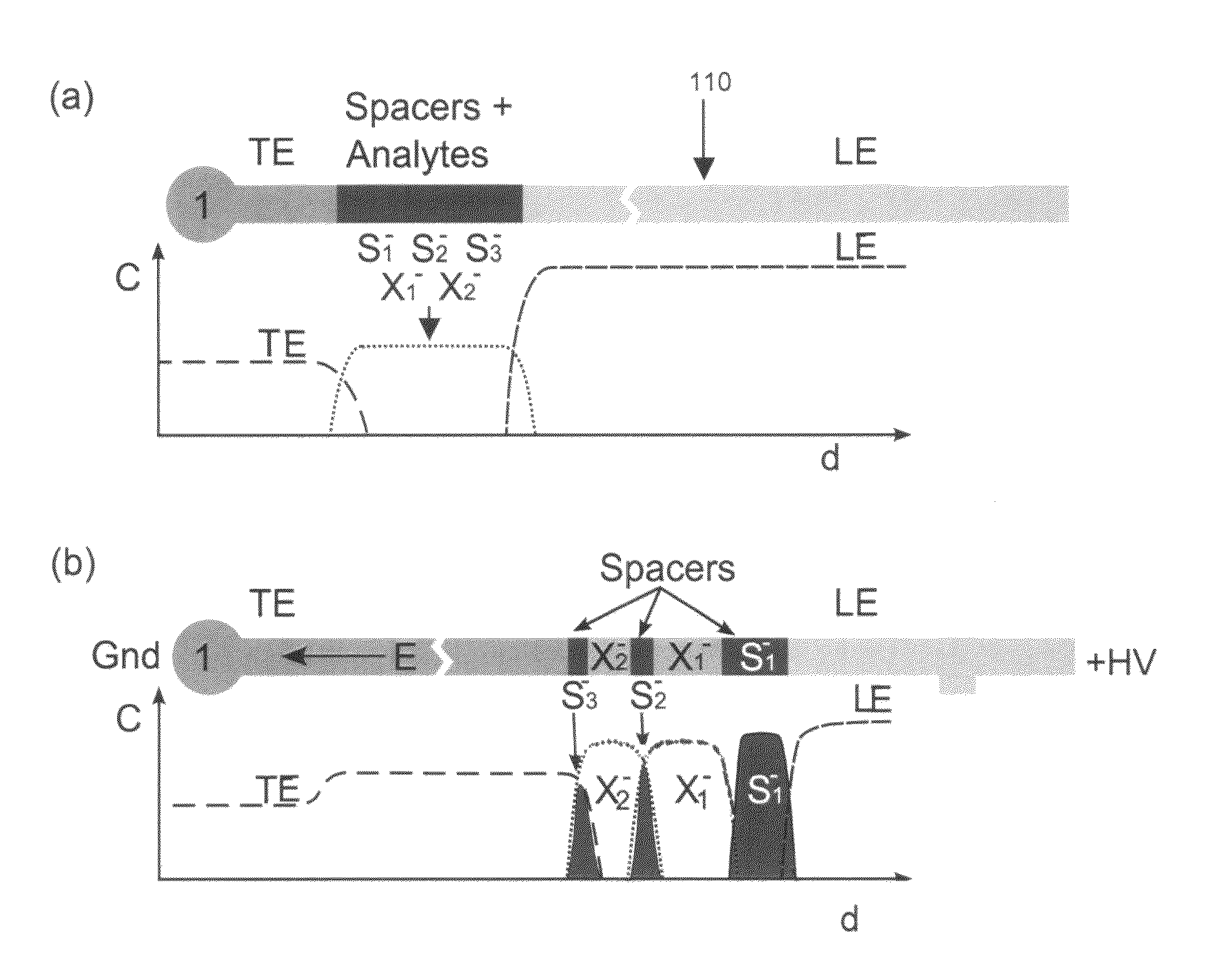 Method of detecting directly undetectable analytes using directly detectable spacer molecules