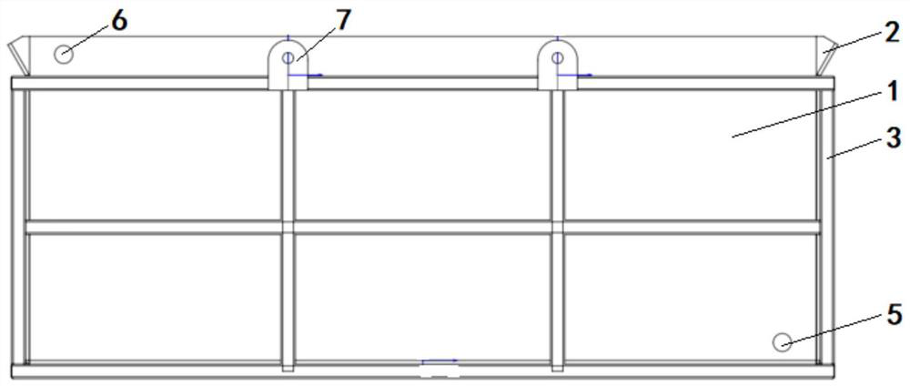 Emergency fire-fighting water tank for battery swap station