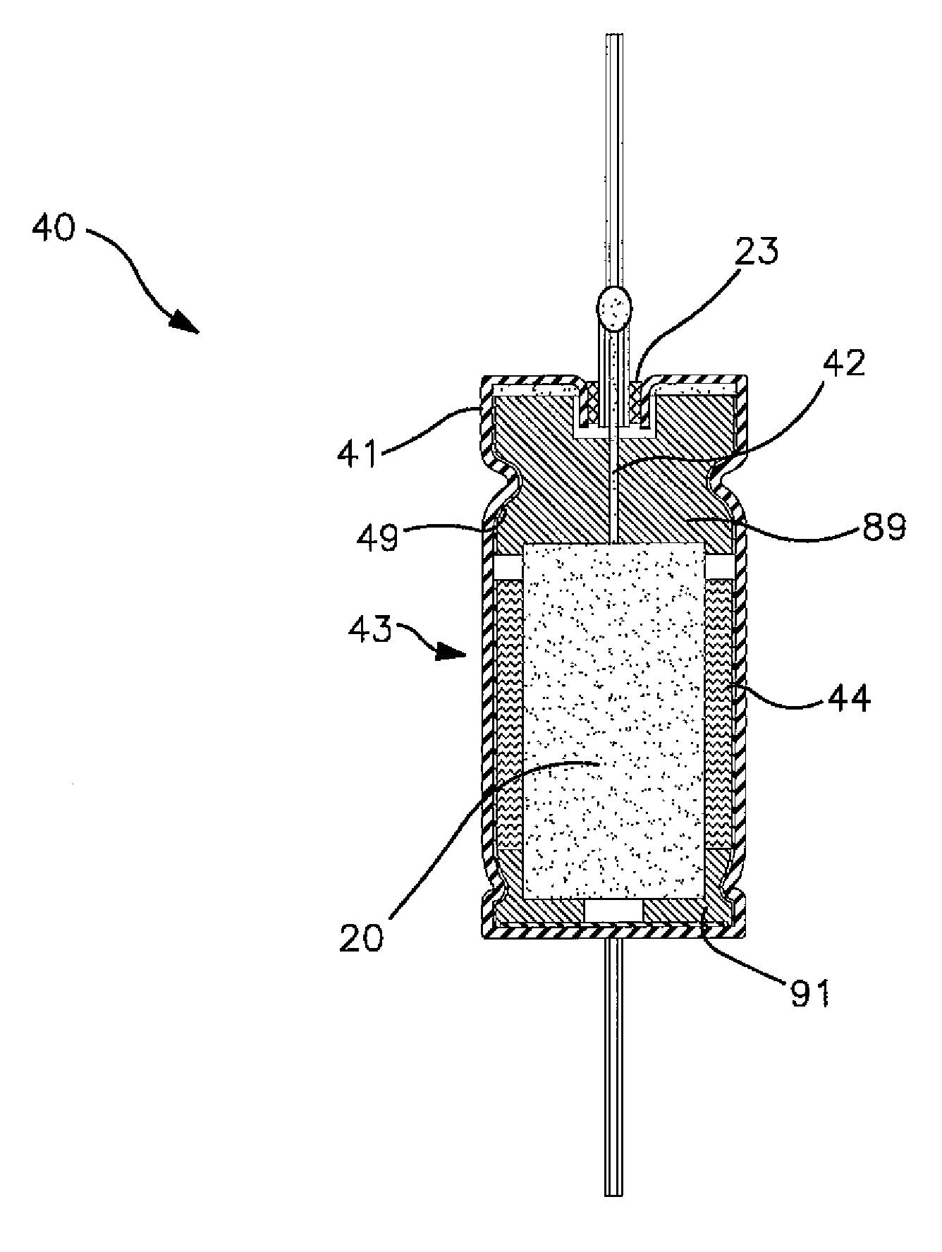 Conductive Polymer Coating for Wet Electrolytic Capacitor