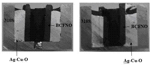 High-temperature resistant Ag-Cu-O metal sealing material and use method thereof