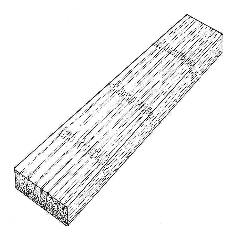 Wood and bamboo-unfolded thick veneer collection laminated material and preparation method thereof