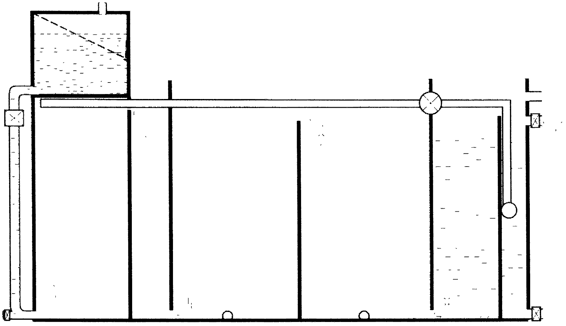 Distributed sewage integrated artificial wetland treatment facility and method