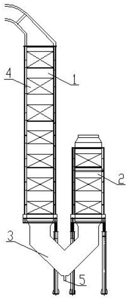 Heating surface sectional arrangement device of biomass grate-fired boiler applied to high-temperature ultrahigh-pressure non-reheating system