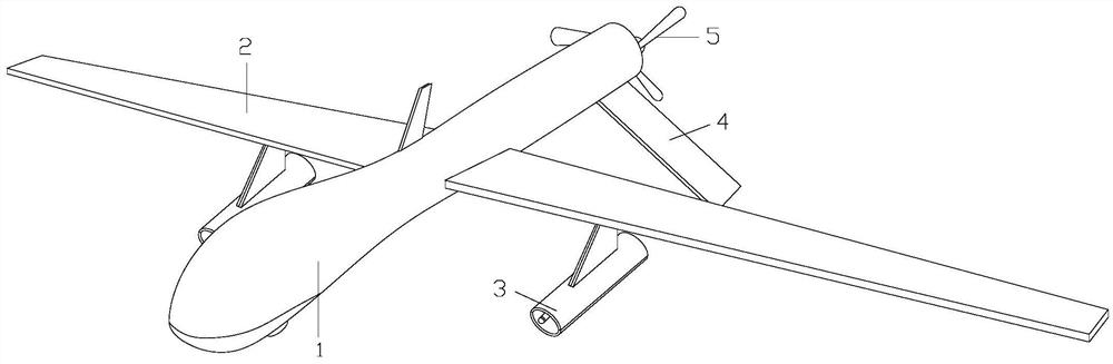 Information transmission device for damage separation of unmanned reconnaissance aircraft in maritime intelligent cruise