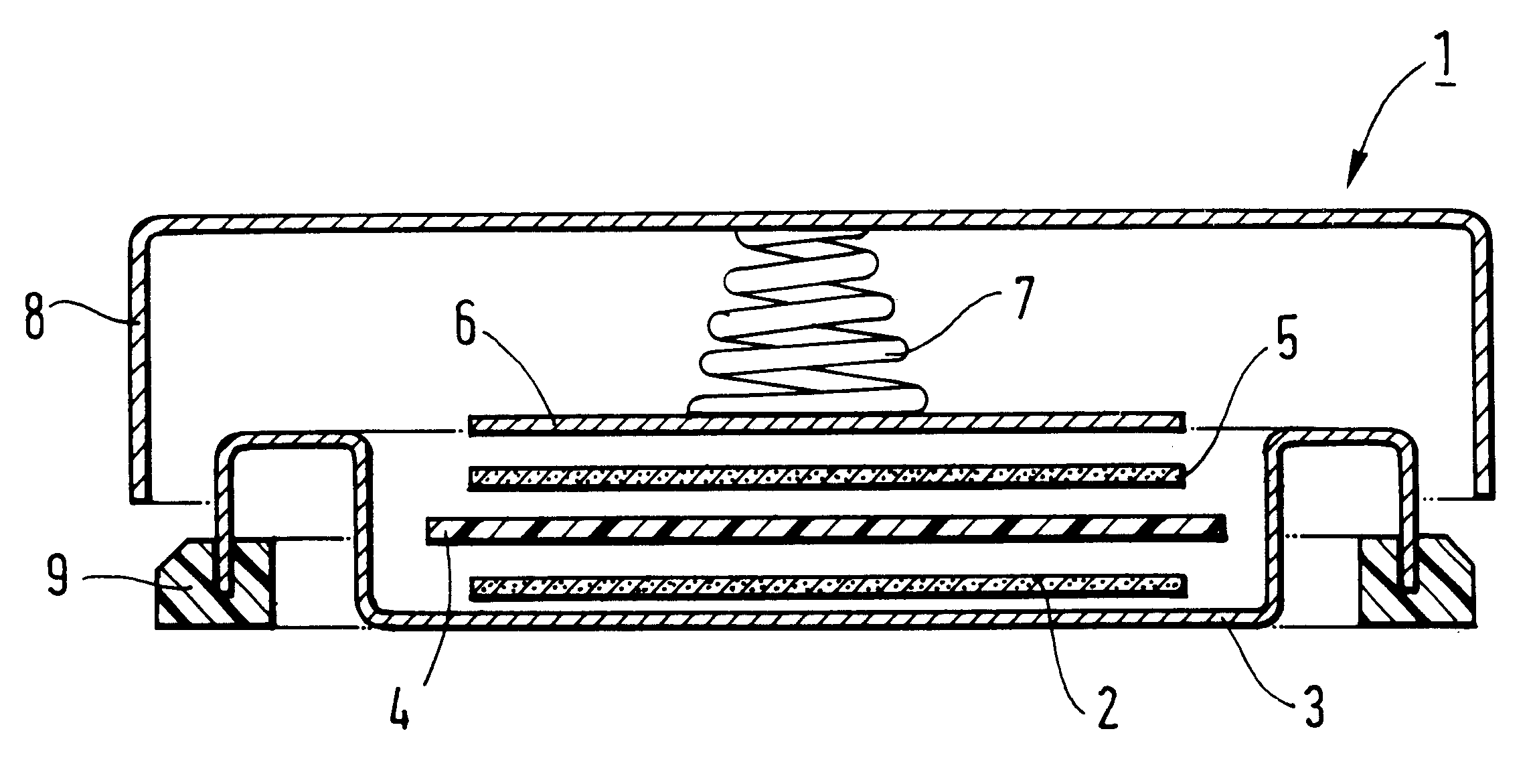 Positive electrode for a lithium rechargeable electro-chemical cell having an aluminum current collector
