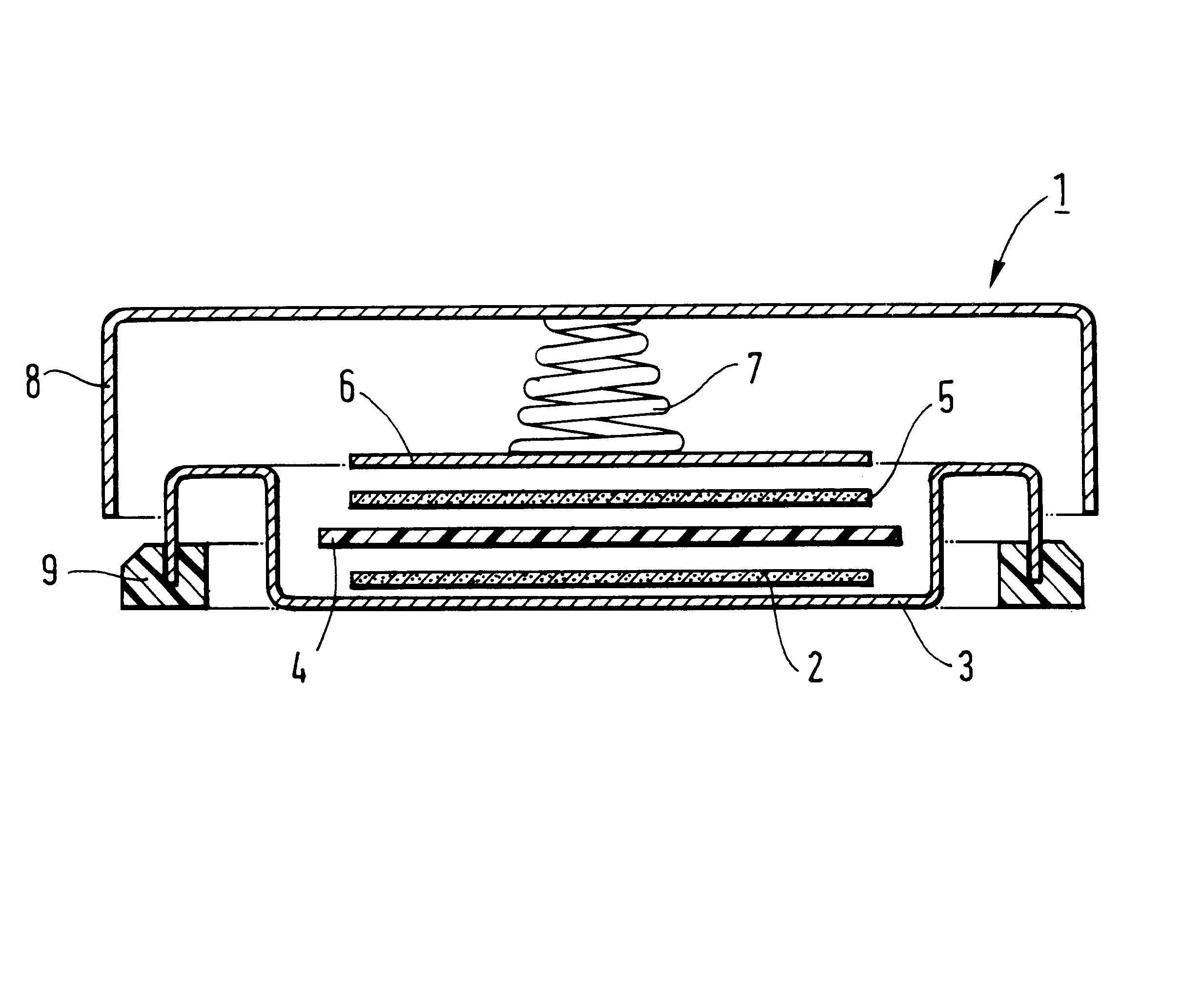 Positive electrode for a lithium rechargeable electro-chemical cell having an aluminum current collector