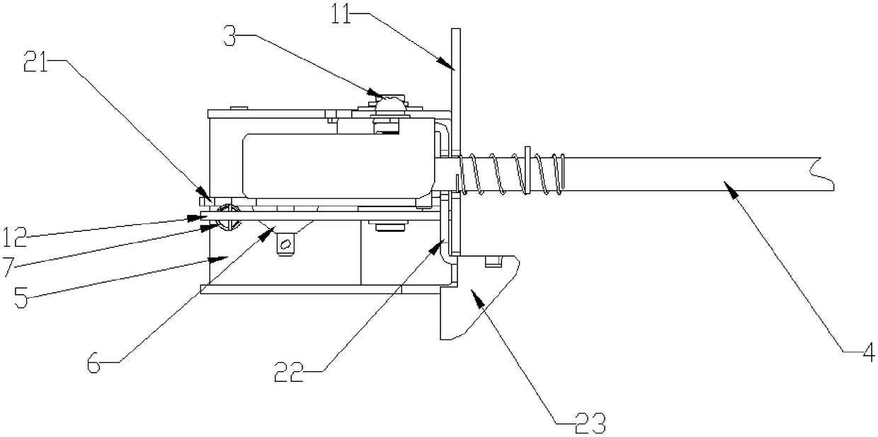 A banknote receiving box locking device