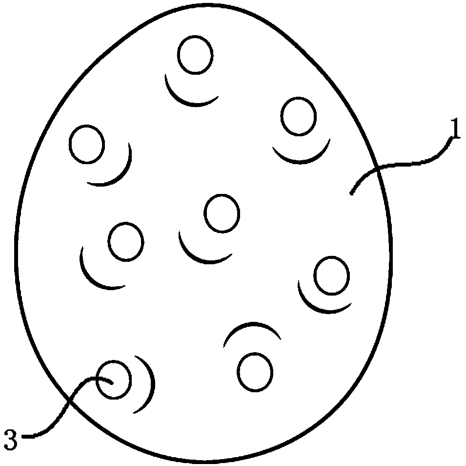 Silkworm cocoon accessory and preparation method thereof