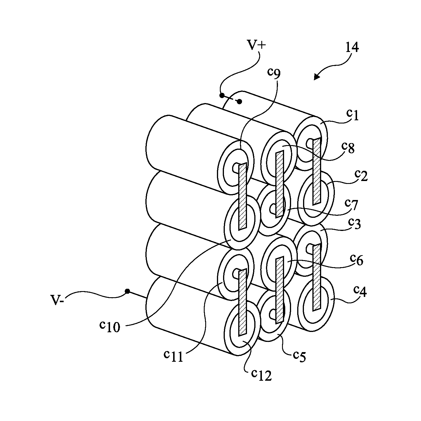 Method of producing an electric battery