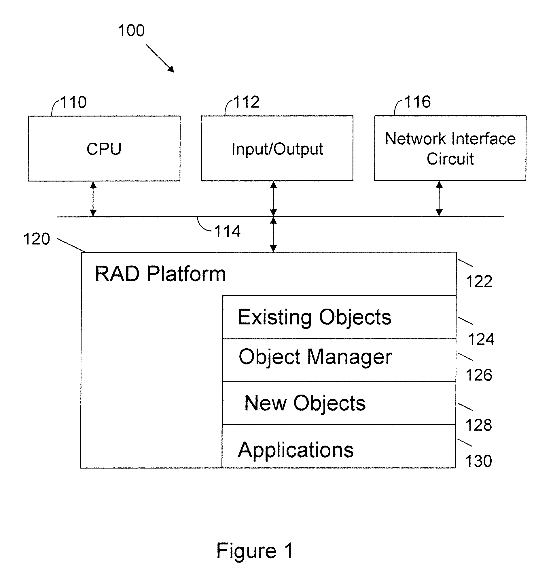 Apparatus and method for linking objects created in a rapid application development environment