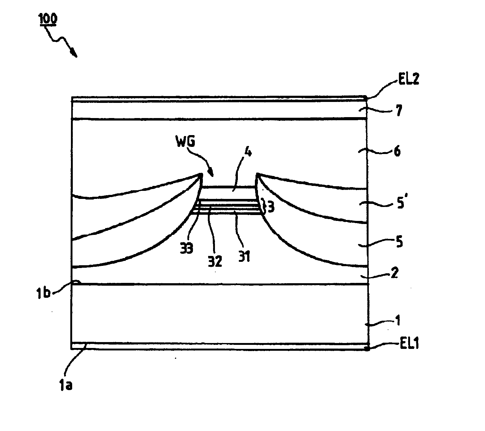 Semiconductor optical device on an indium phosphide substrate for long operating wavelengths