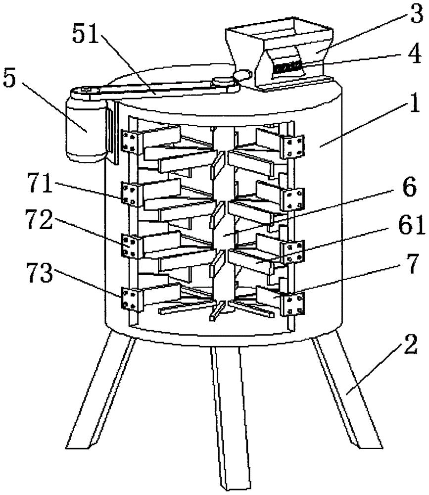 Mixing device for experiment in inorganic chemistry