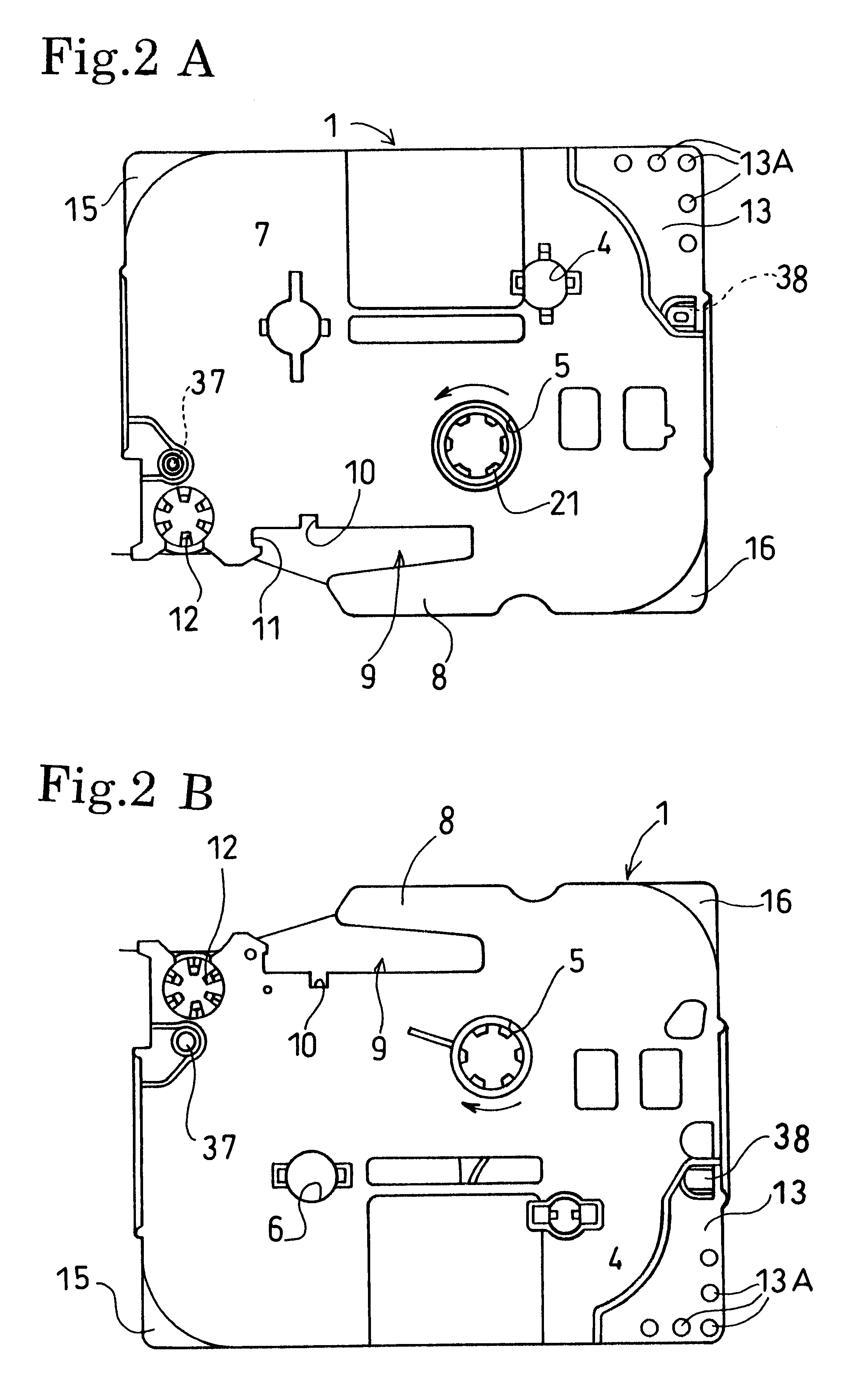 Cassette and detecting device for installation thereof