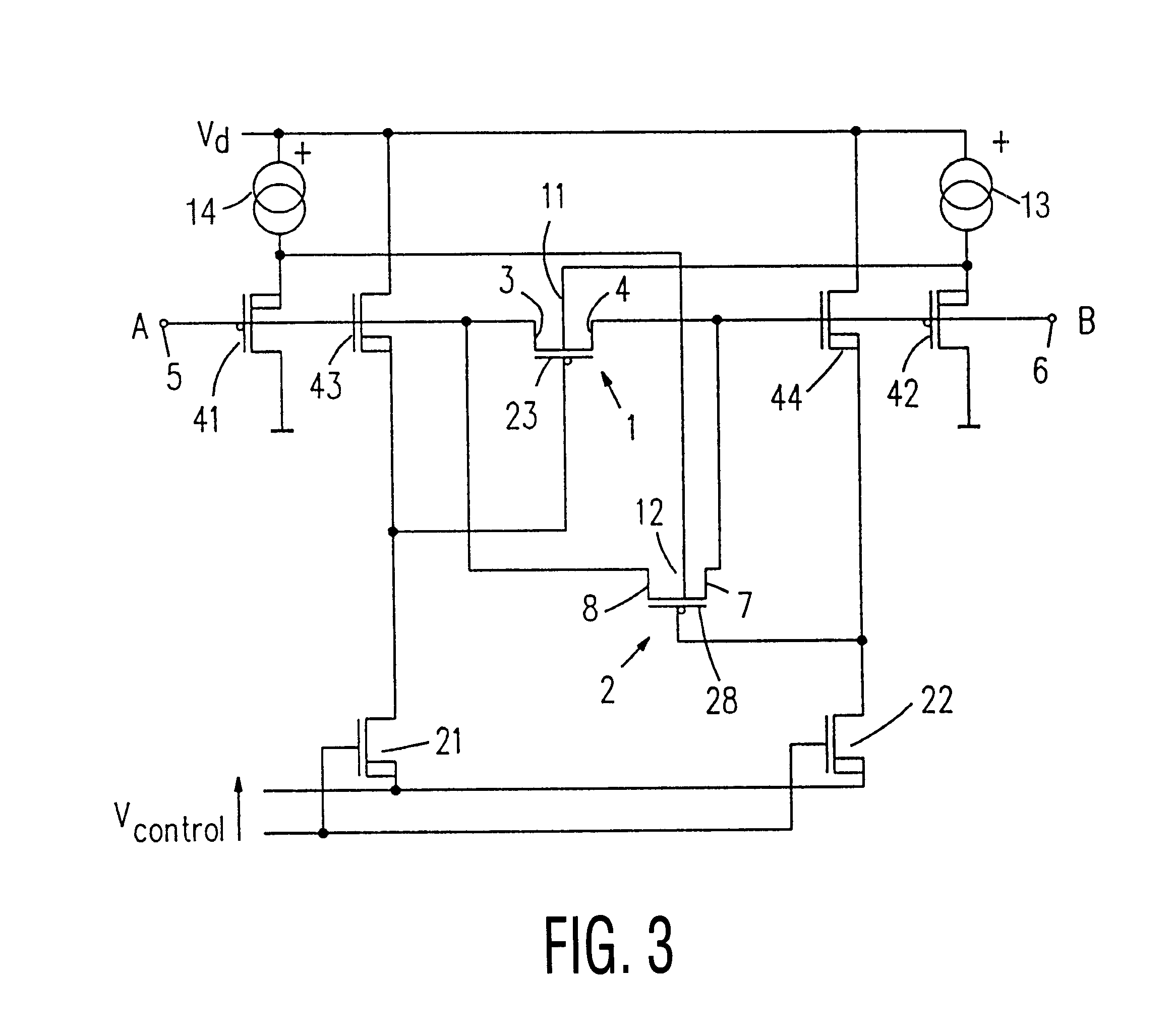 Electronic circuit with bulk biasing for providing accurate electronically controlled resistance