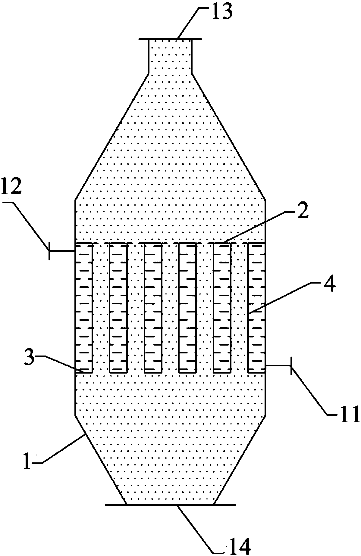 Coal gas temperature and pressure reducing device