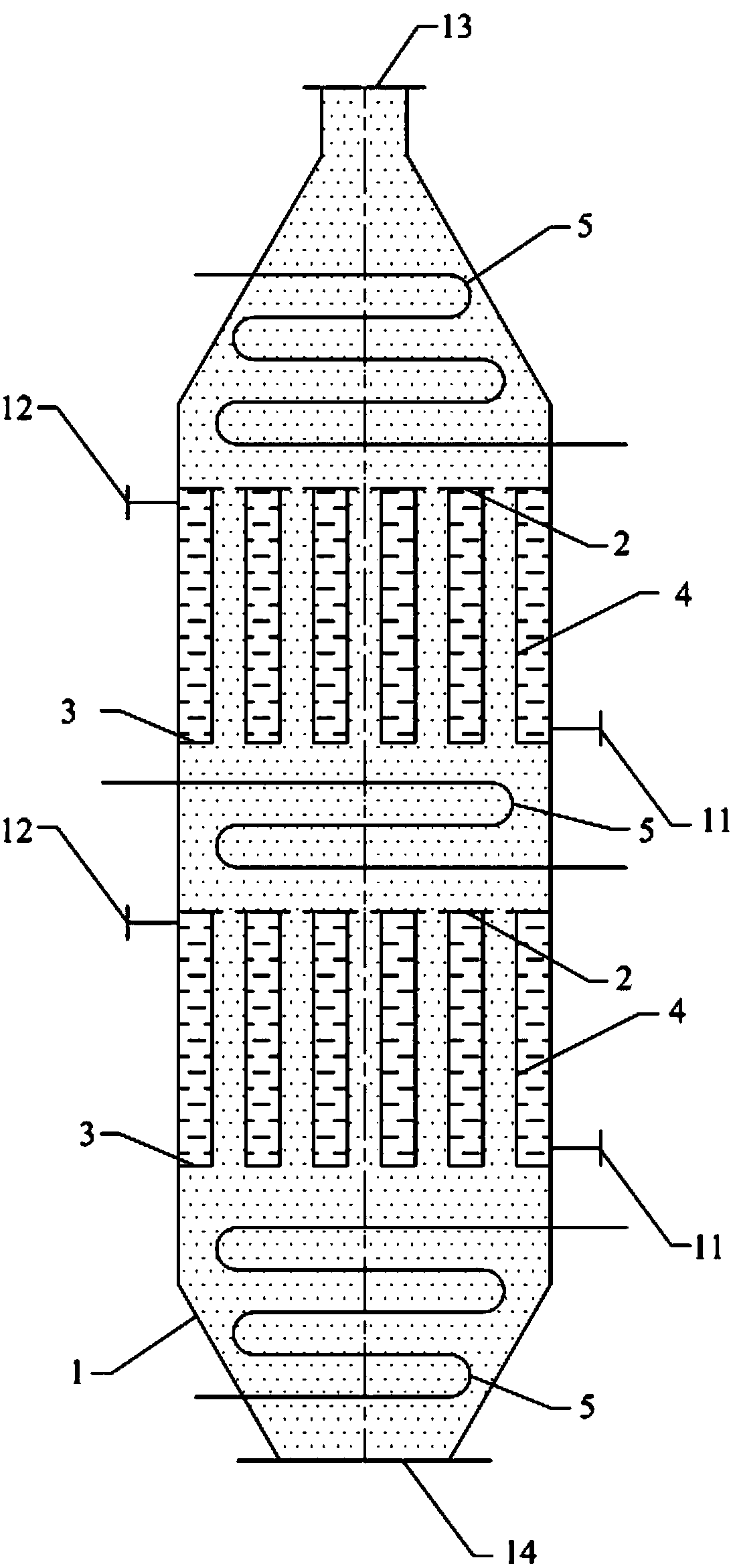 Coal gas temperature and pressure reducing device