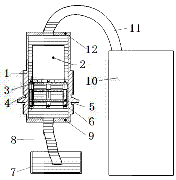 Filling and sealing method of mini-type missile-borne remote measuring device