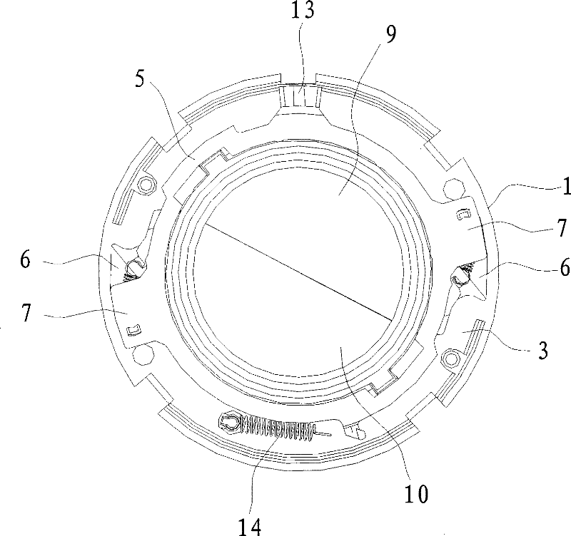 Dustproof cover structure for lens