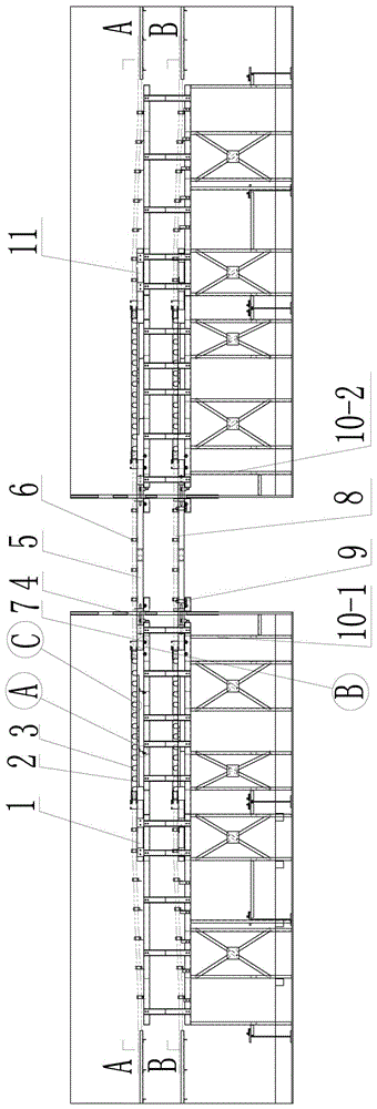 Bidirectional telescoping type horizontal-rotation cable telescoping device