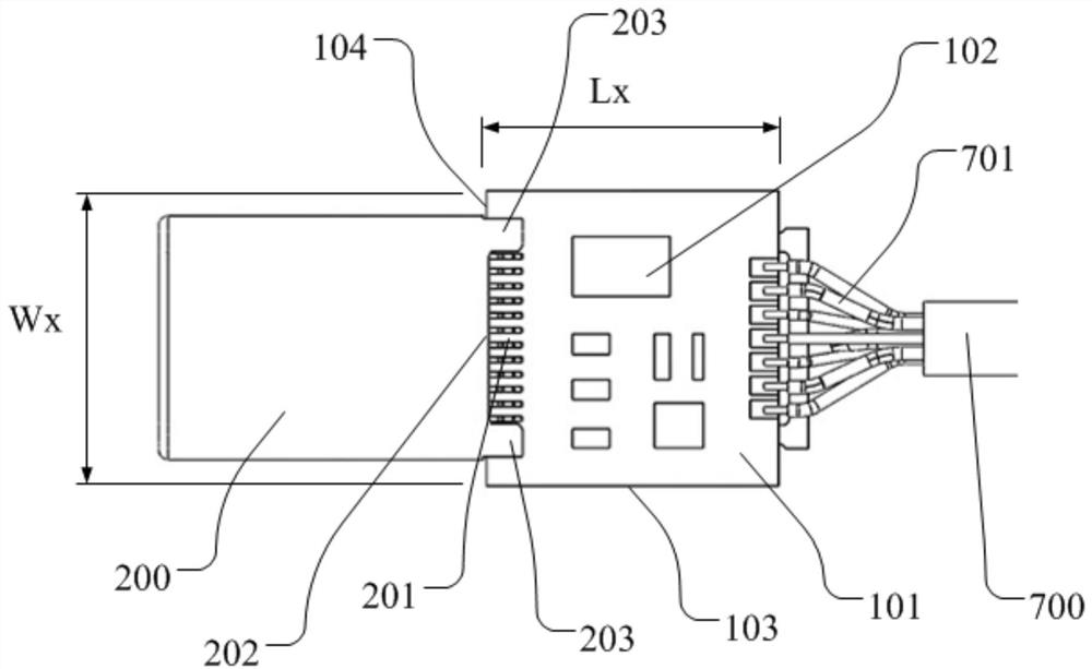 Shell structure of photoelectric module, connector, data line and manufacturing method