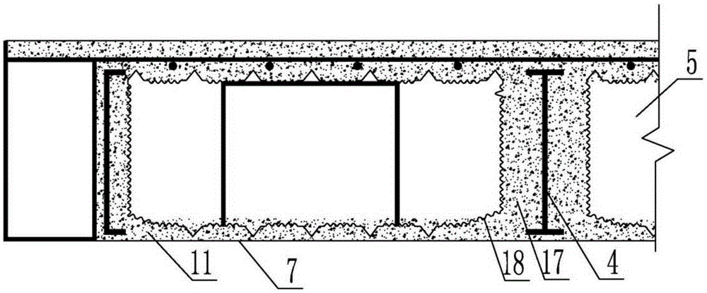 House interlayer cast-in-situ cavity floor