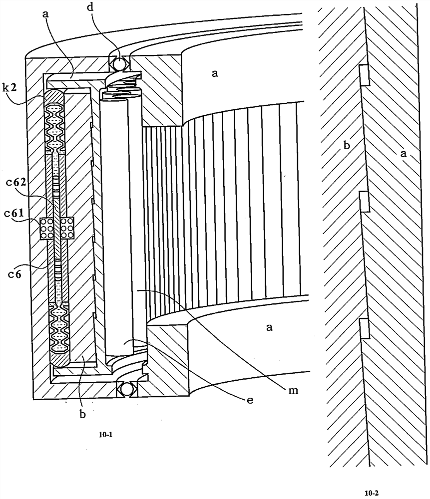 Bearing or thrust hobbing gear capable of achieving automatic clearance adjustment