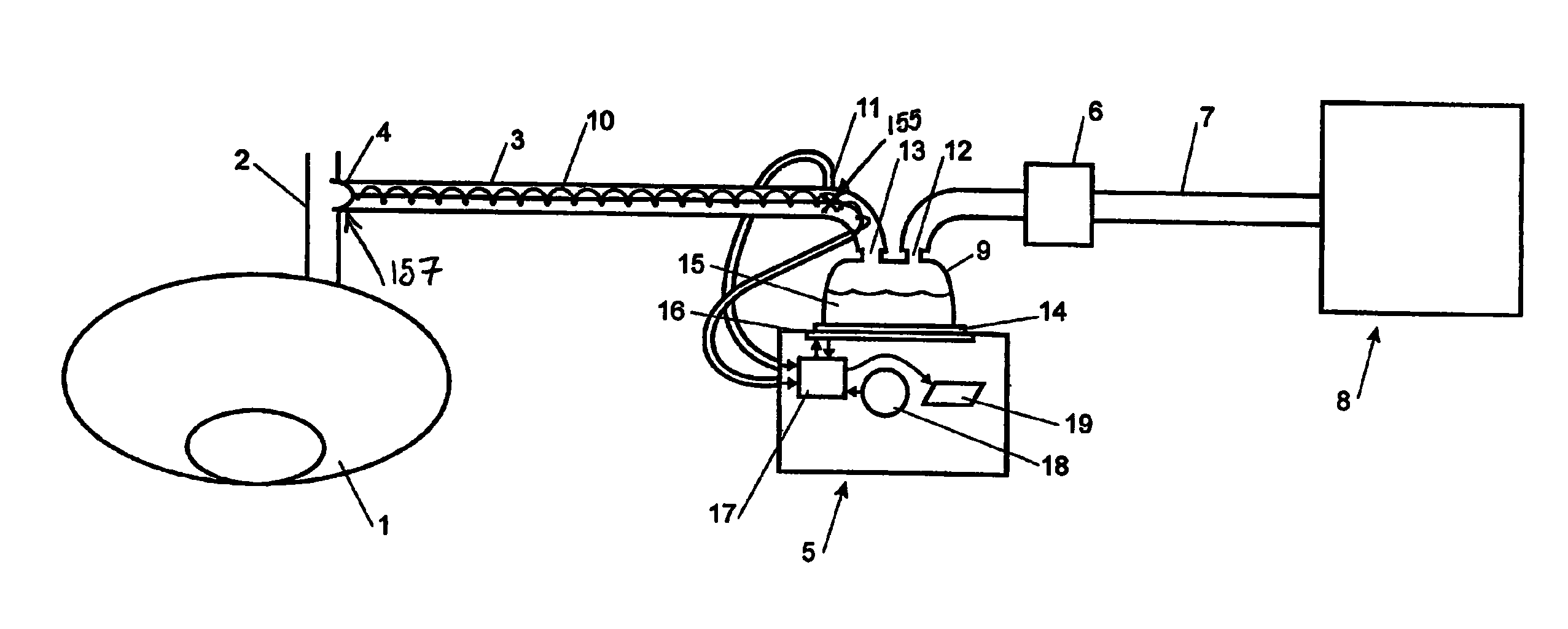 Apparatus used for the humidification of gases in medical procedures