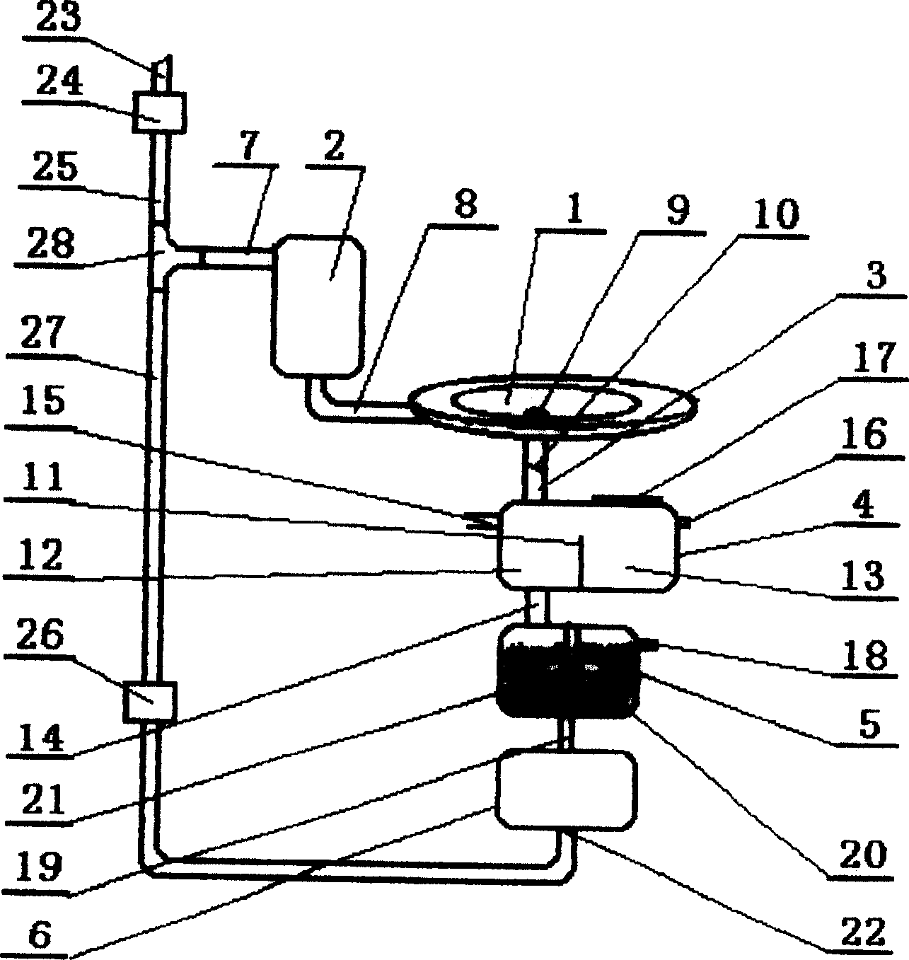 Train fecal non-pollution treating method and apparatus thereof