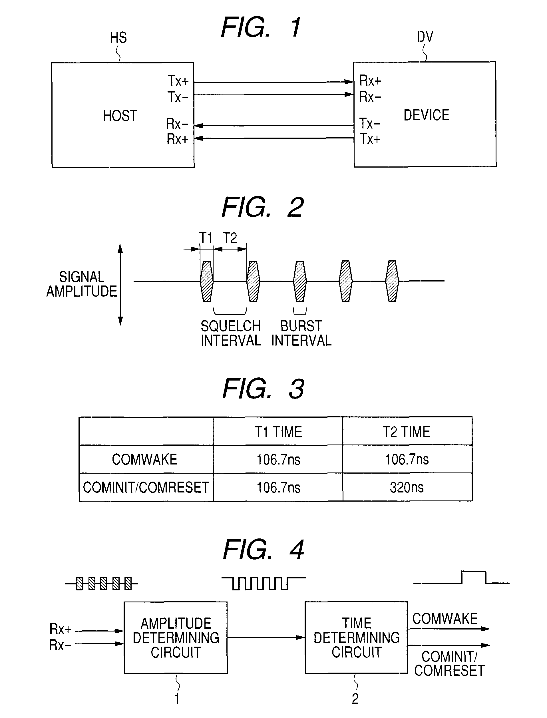 OOB (out of band) detection circuit and serial ATA system