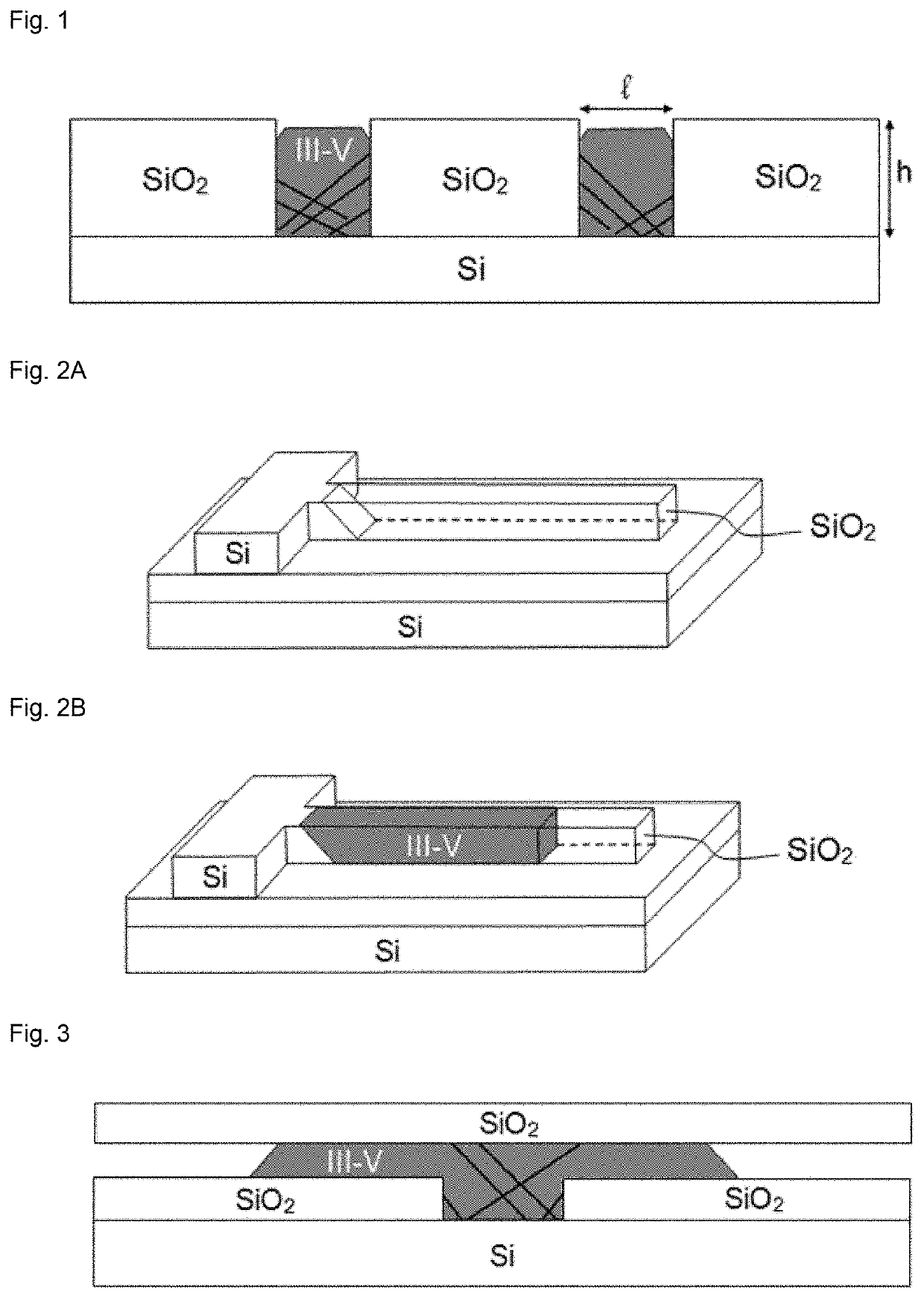Process for the hetero-integration of a semiconductor material of interest on a silicon substrate