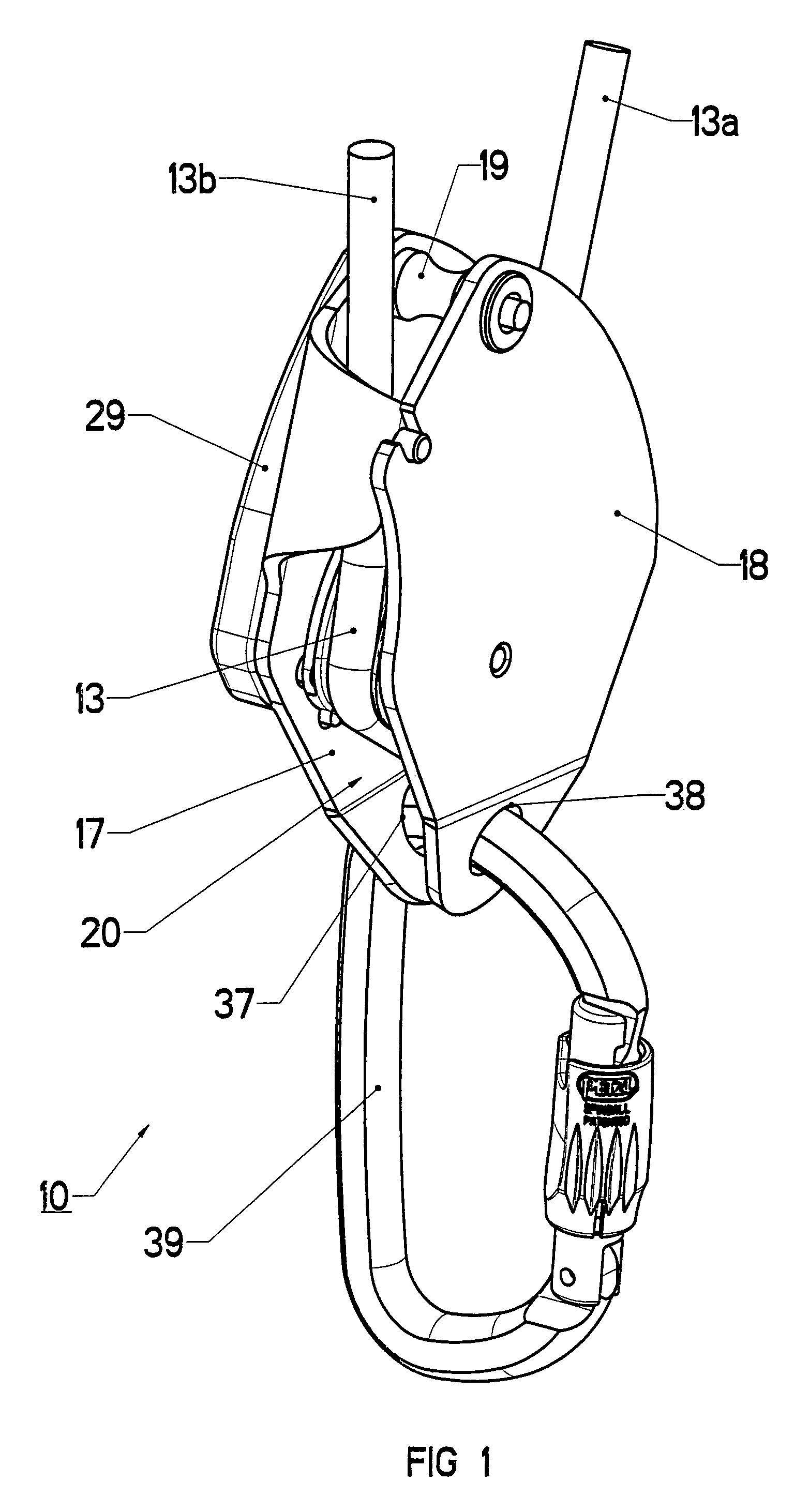 Multifunctional belaying device for a rope