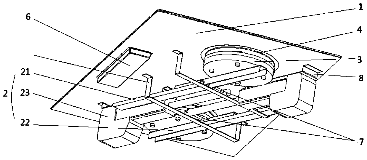 Cooking bench and embedded gas stove