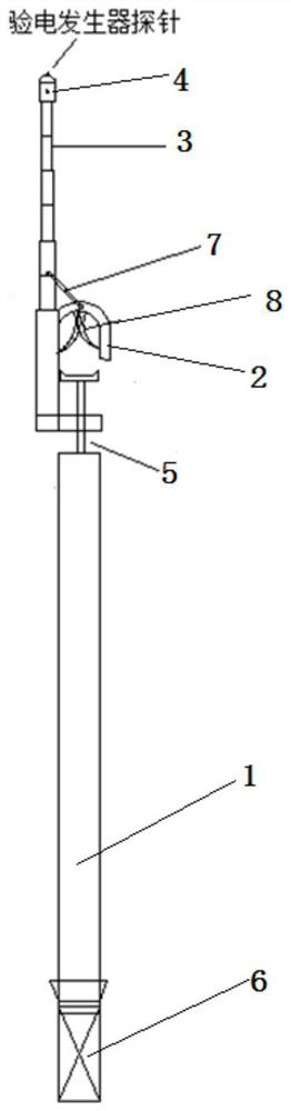 Electricity testing and installation integrated grounding wire device