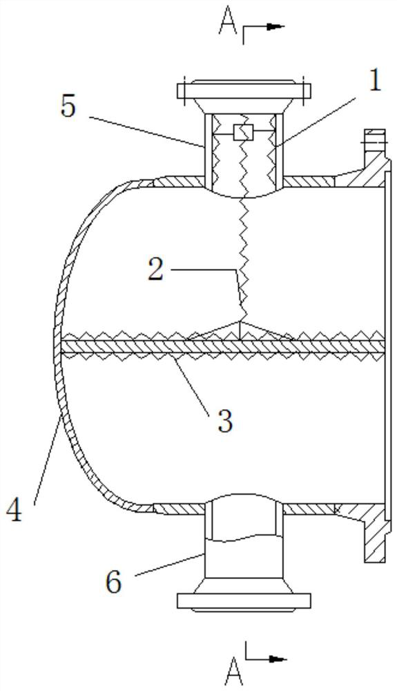 Self-washing end socket cover and heat exchange equipment