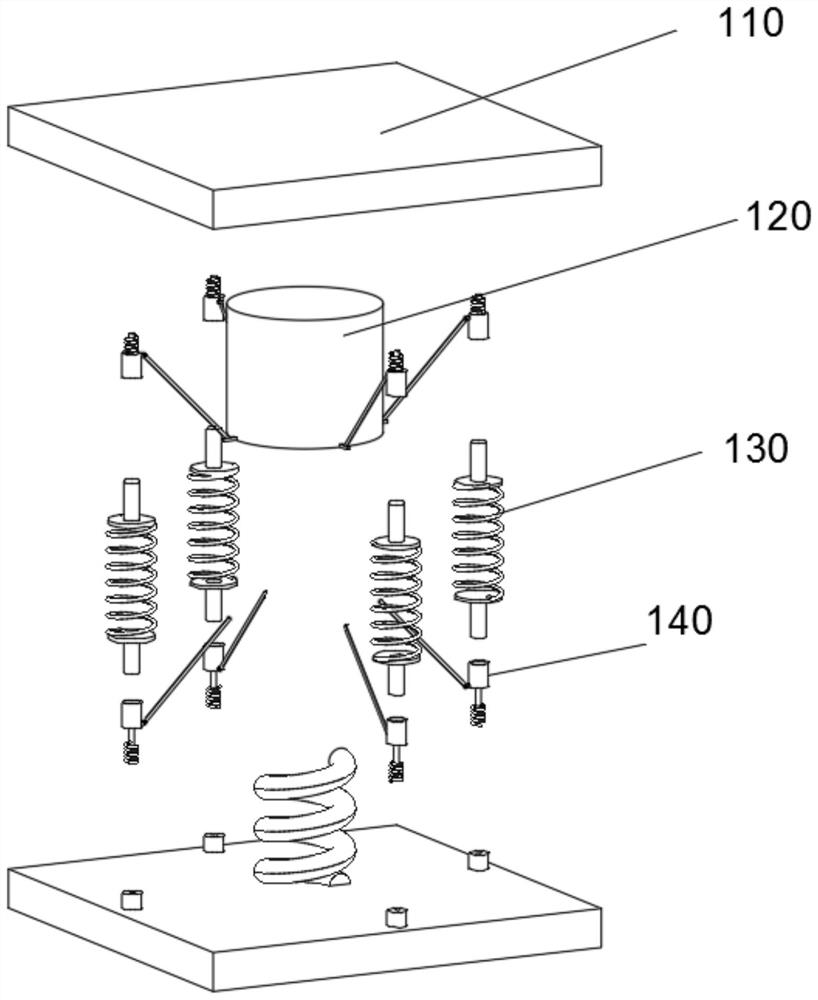 Damping wire clamping and fixing device for power device