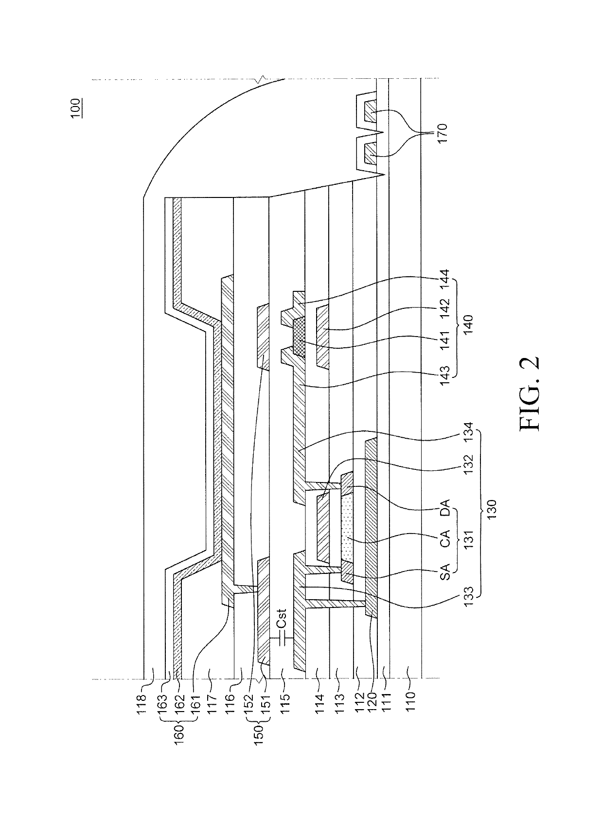 Hybrid thin film transistor and organic light emitting display device using the same