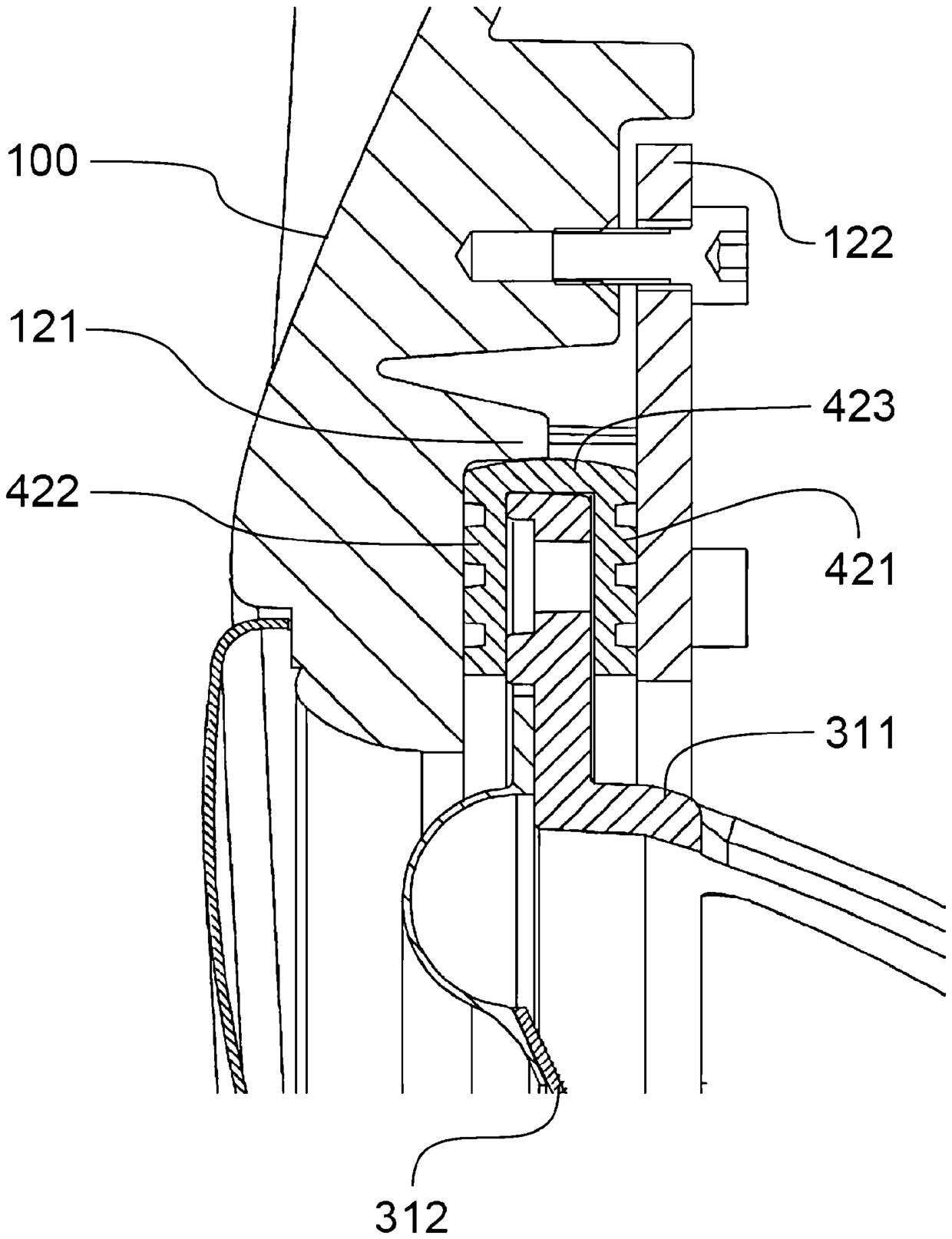 Wiring device for wiring litz wires of drive unit and drive unit including same