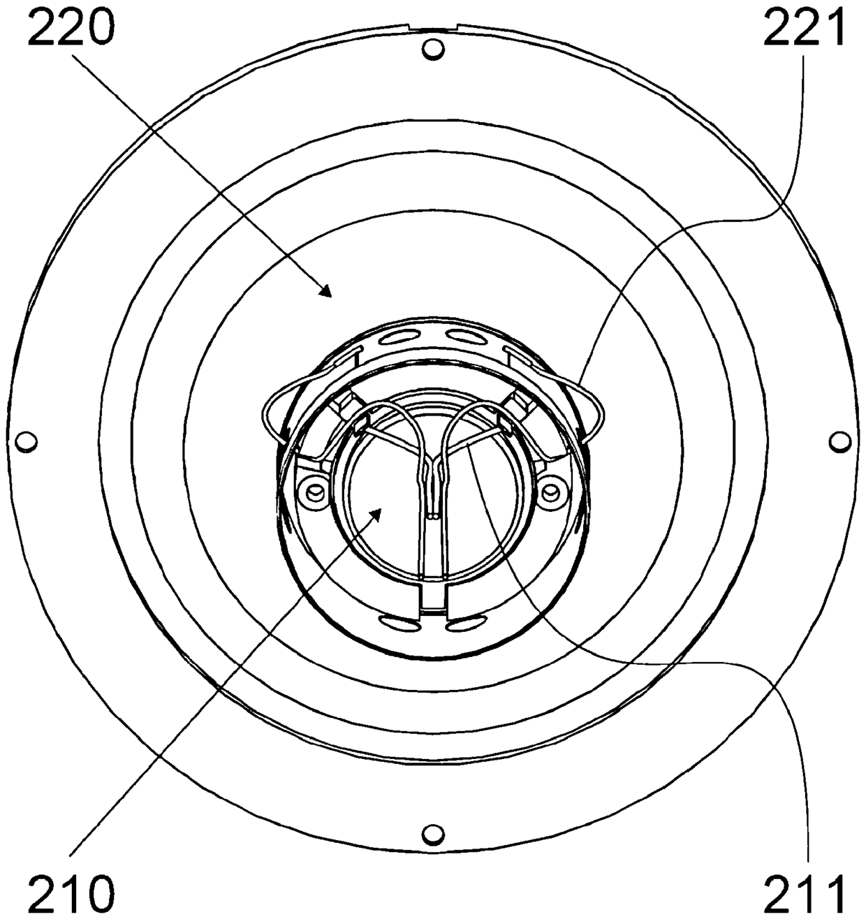 Wiring device for wiring litz wires of drive unit and drive unit including same