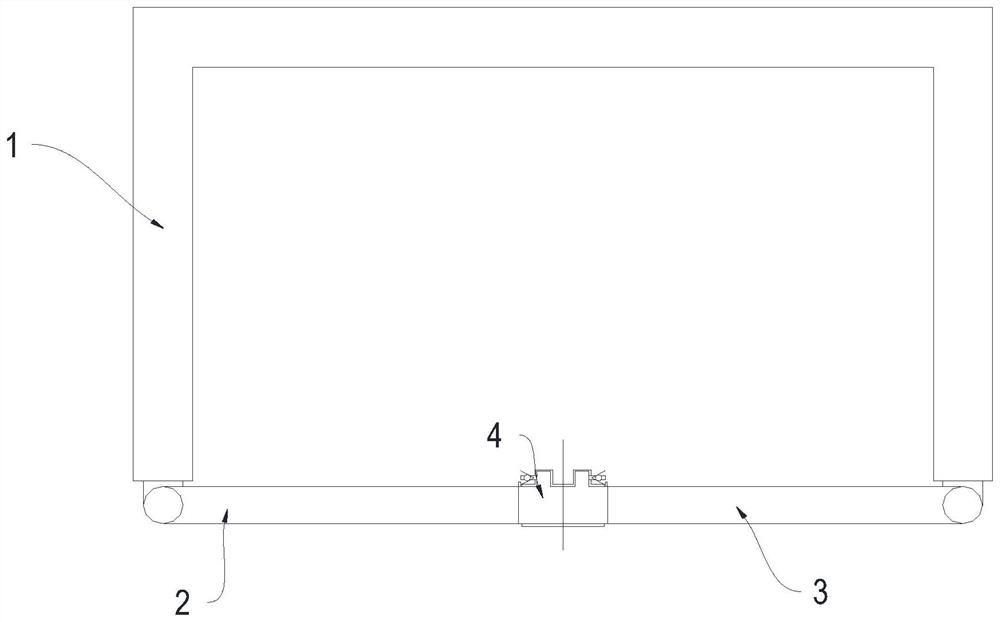 Double-door structure capable of preventing door from slightly rotating