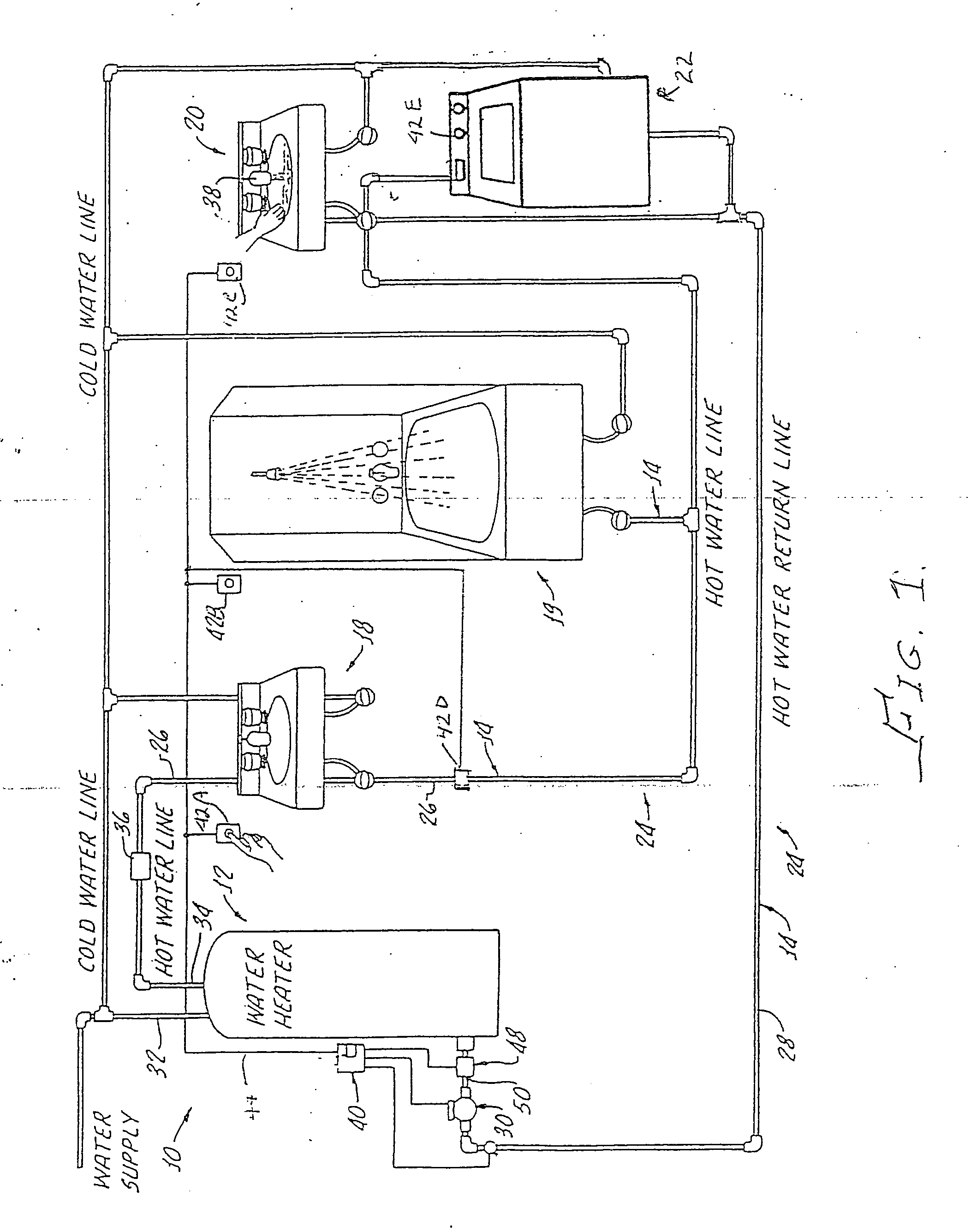 Method for operating a multi family/commercial plumbing system