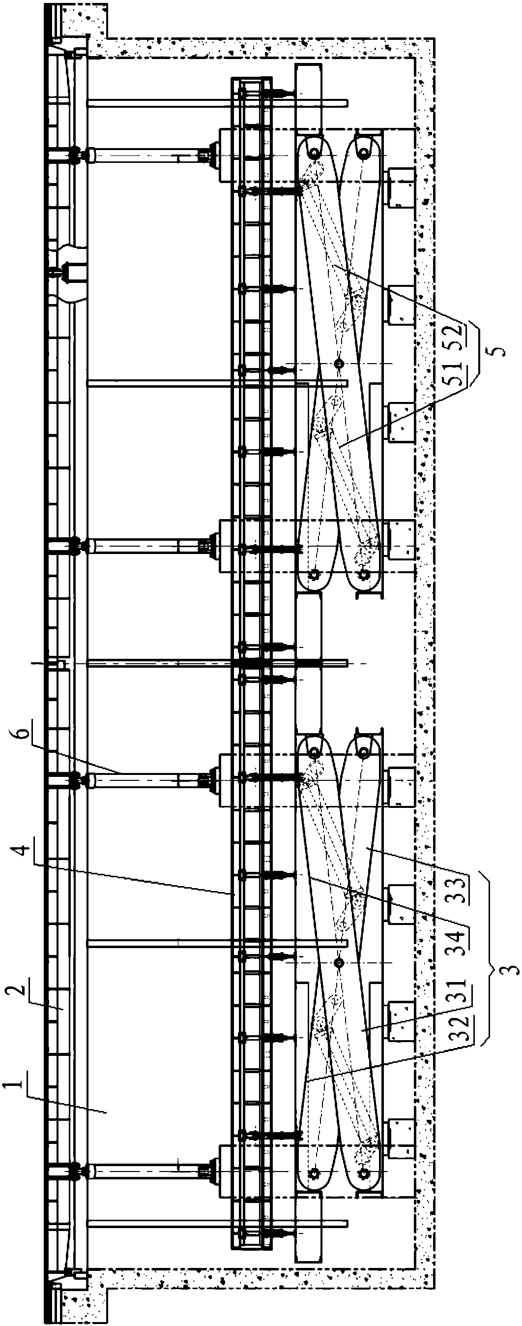 Movable stand system capable of being hidden and expanding and storing method thereof