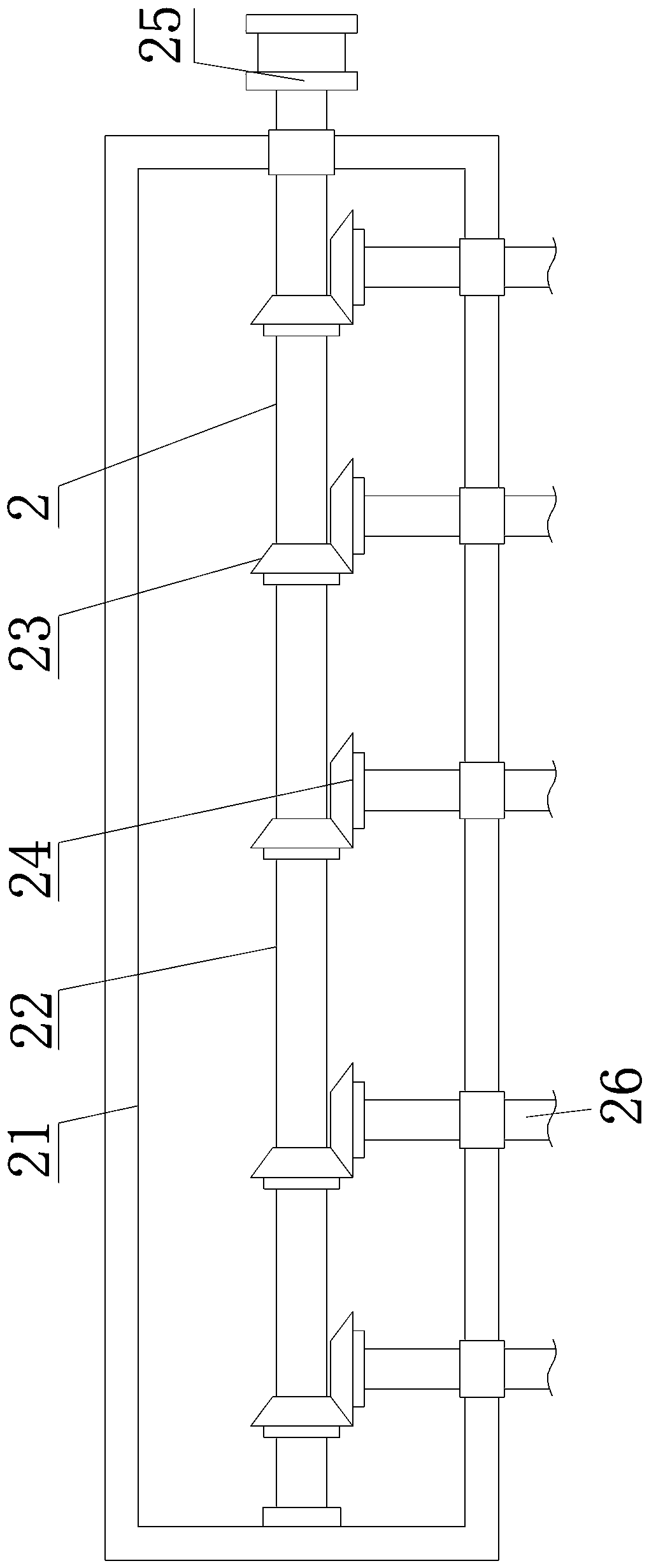 Concrete curing film covering device for building construction