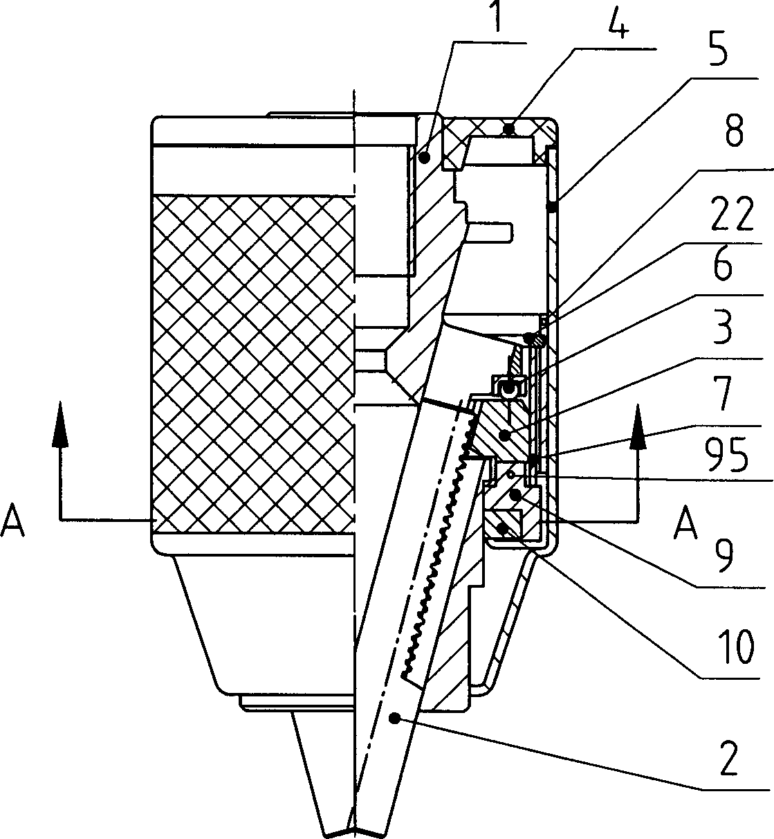 Slanting wedge face locking drill clamping chuck