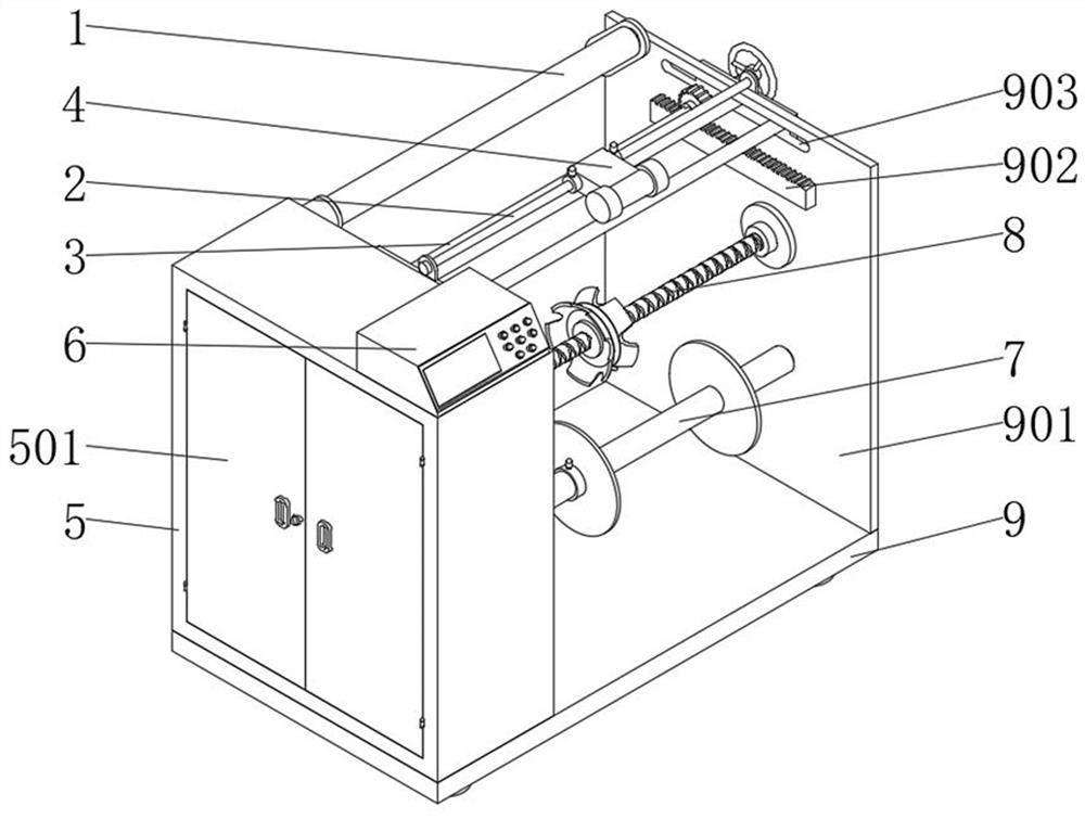 Winding device with high retentivity for spandex yarn production and processing