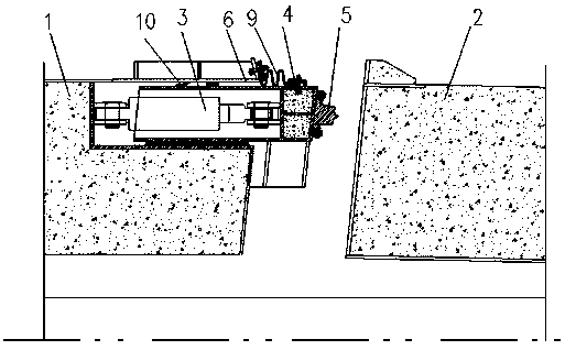 Movable water stop system of final connector and application method