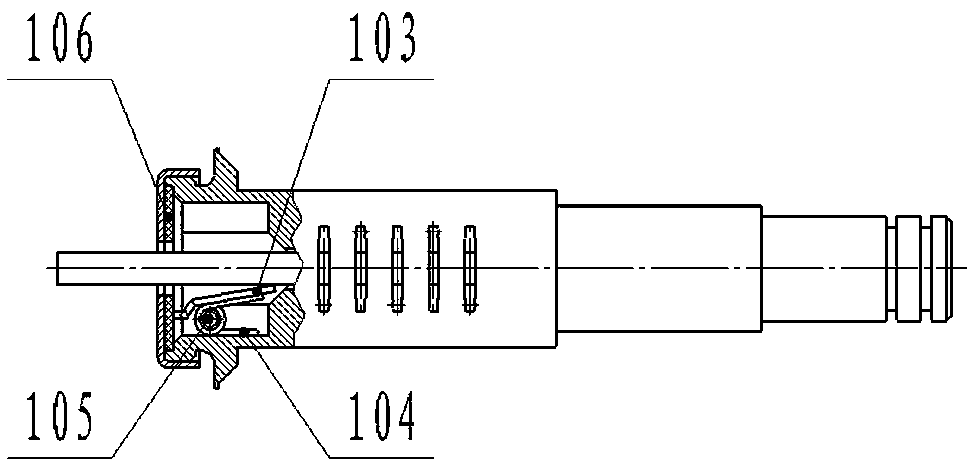 Rolling device for dust-proof cap of automobile lock cylinder